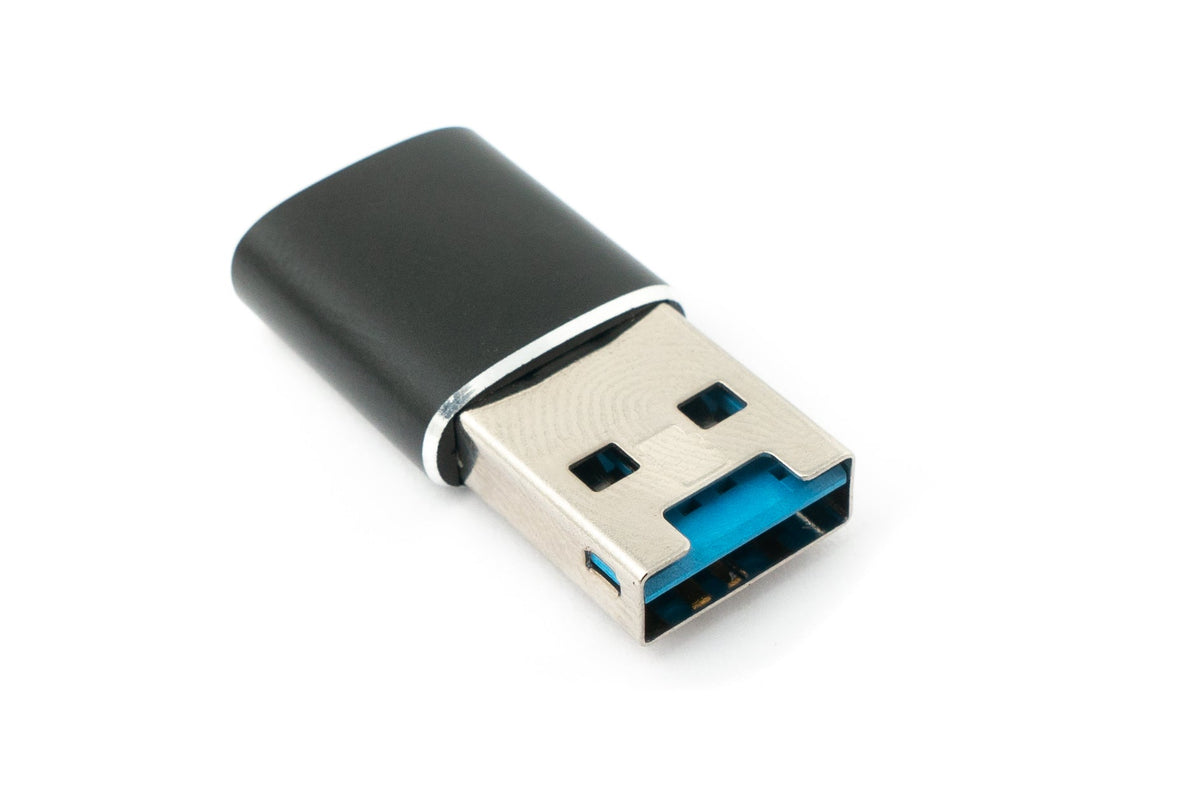 SD Karte Adapter Micro zu USB 3.0 Typ A Buchse Kabel Memory Card Reader Schwarz | System-S