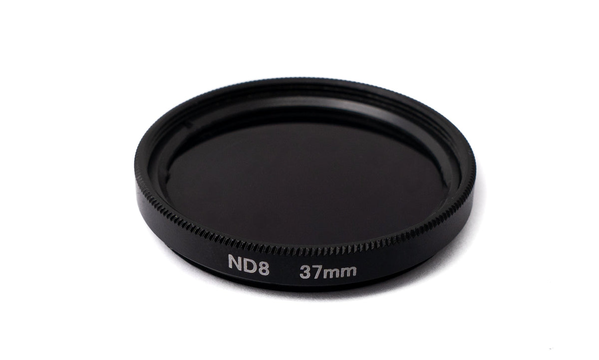 SYSTEM-S ND8 lens 37 mm neutral density gray filter with clip for smartphones in black