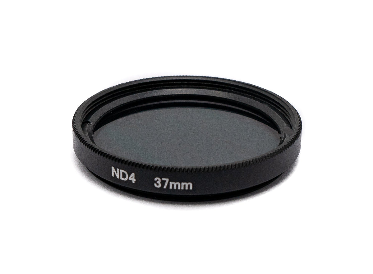 ND4 Linse 37 mm Neutraldichte Grau Filter mit Clip für Smartphones in Schwarz | System-S