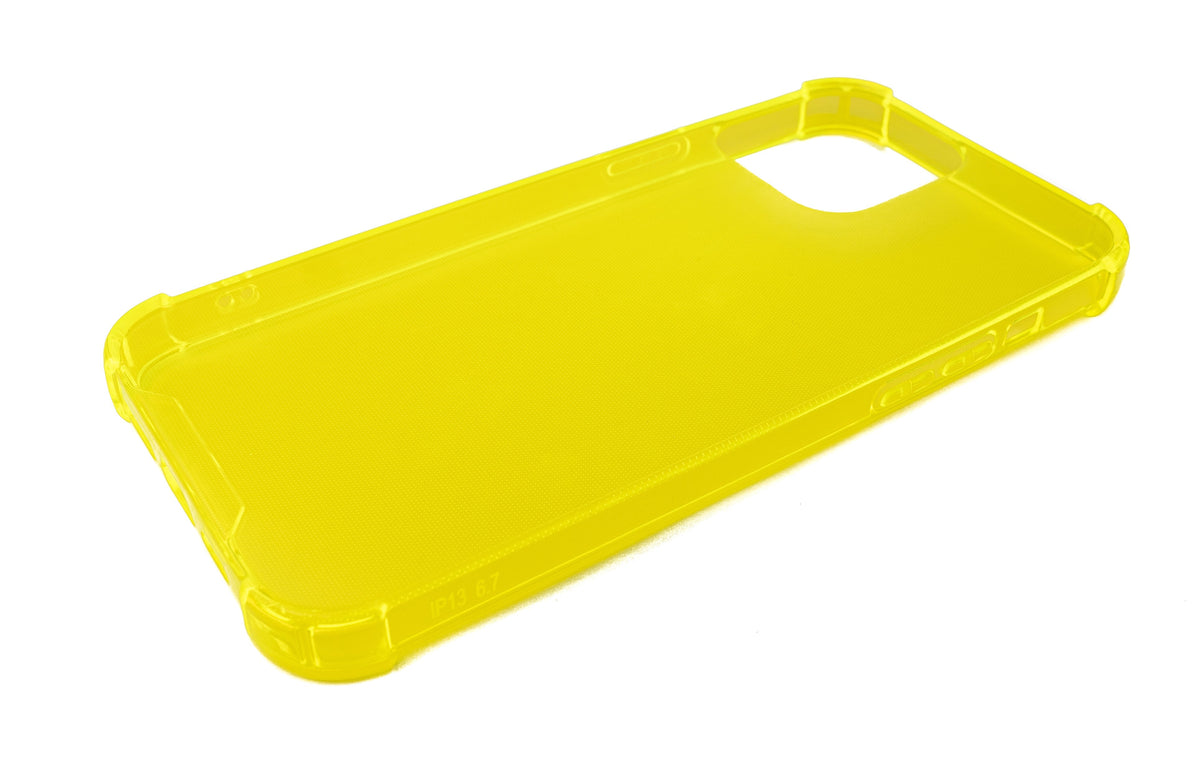 Schutzhülle aus Silikon in Gelb Transparent Hülle für iPhone 13 Pro Max | System-S