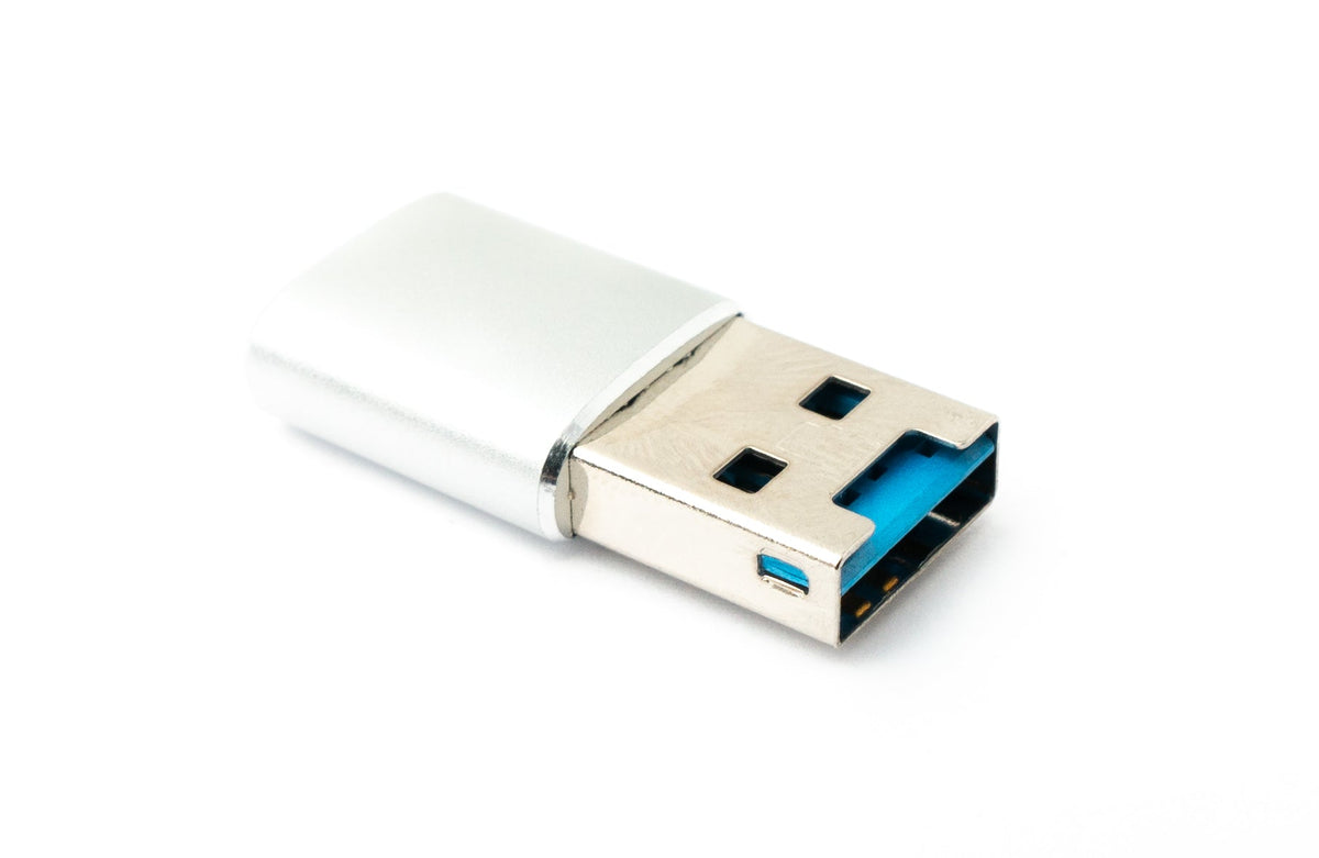 SYSTEM-S SD Card Adapter Micro SD to USB 3.0 Type A Female Cable Memory Card Reader Gray