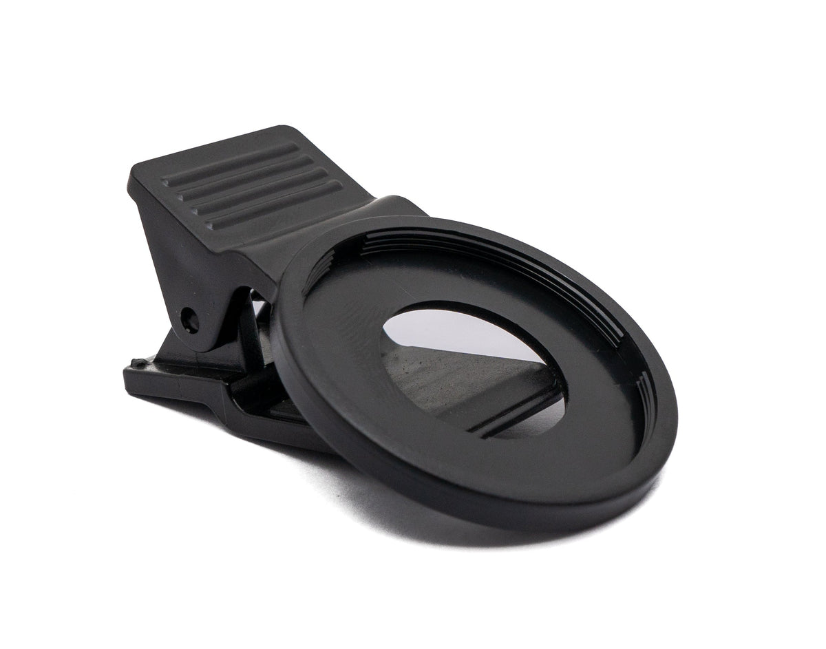 ND Vario Filter 37 mm 2 bis 400 Grau Linse mit Clip für Smartphones in Schwarz | System-S