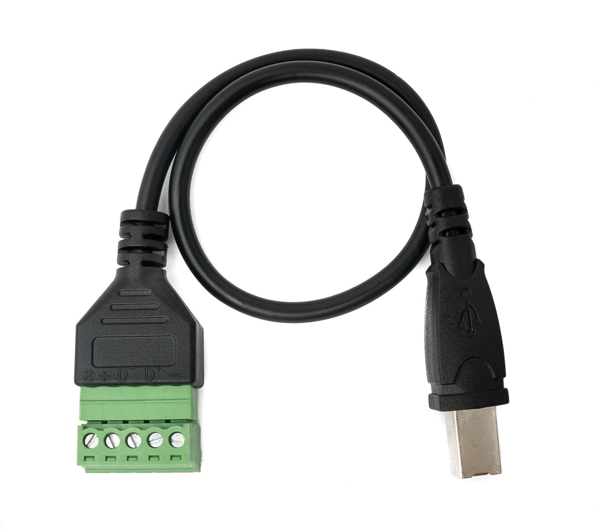 SYSTEM-S USB 2.0 cable 30cm type B plug to 5-pin PCB connector black