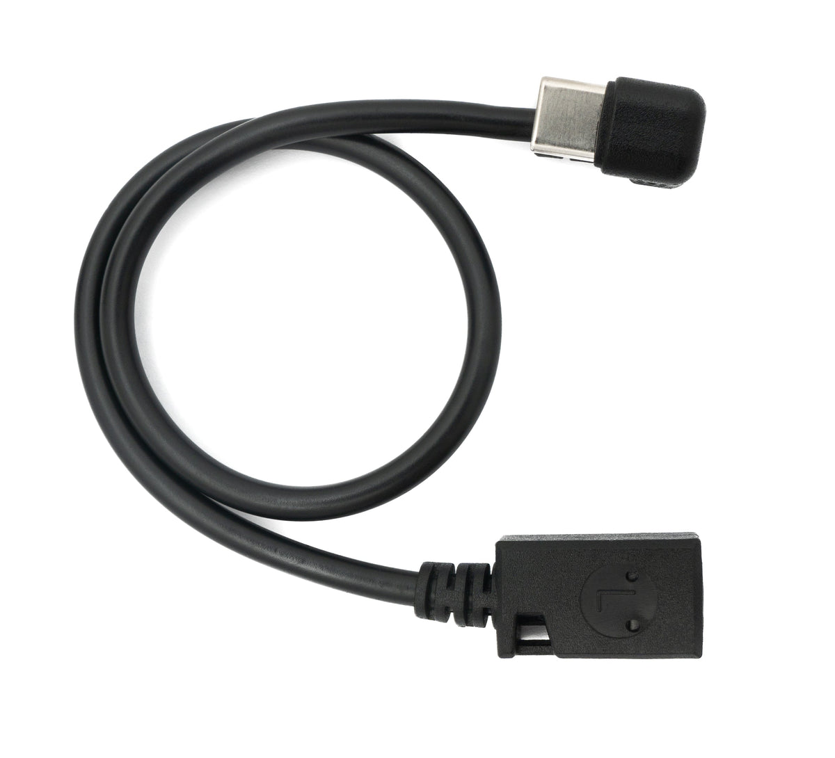 SYSTEM-S USB 3.1 cable 30 cm Type C male to 2.0 Mini B female 180° angle in black