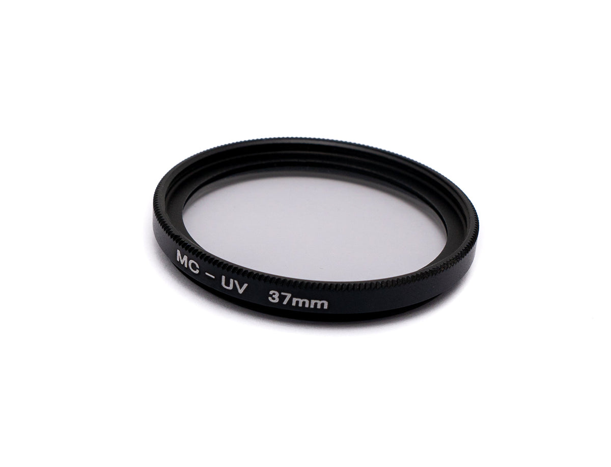 SYSTEM-S UV Filter 37 mm 2x coated Slim lens with clip for smartphones in black