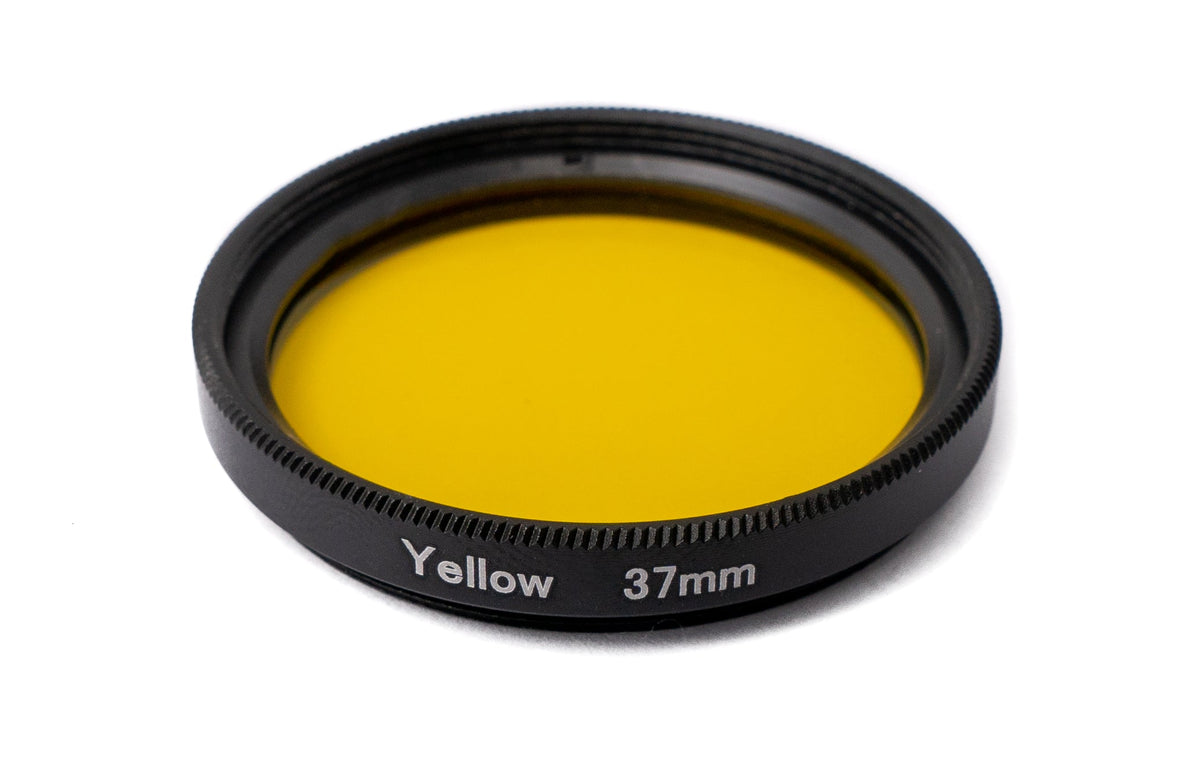 Farbfilter Gelb 37 mm Linse Farbe mit Clip für Smartphones in Schwarz | System-S