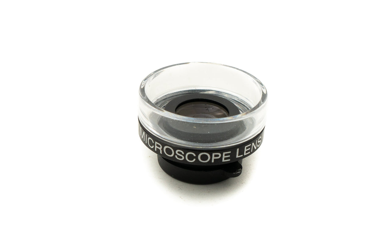 SYSTEM-S Super Macro Lens 30x 37 mm Microscope Filter with Case for iPhone 15 Pro Max