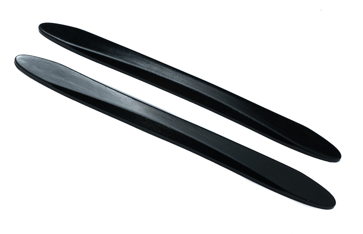 2x Auto Tür Schutz Streifen Anti Kollision Universal aus PVC in Schwarz | System-S