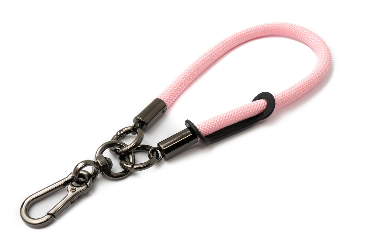 Handgelenk Schlaufe Armband für Smartphone Hülle aus Nylon in Pink | System-S