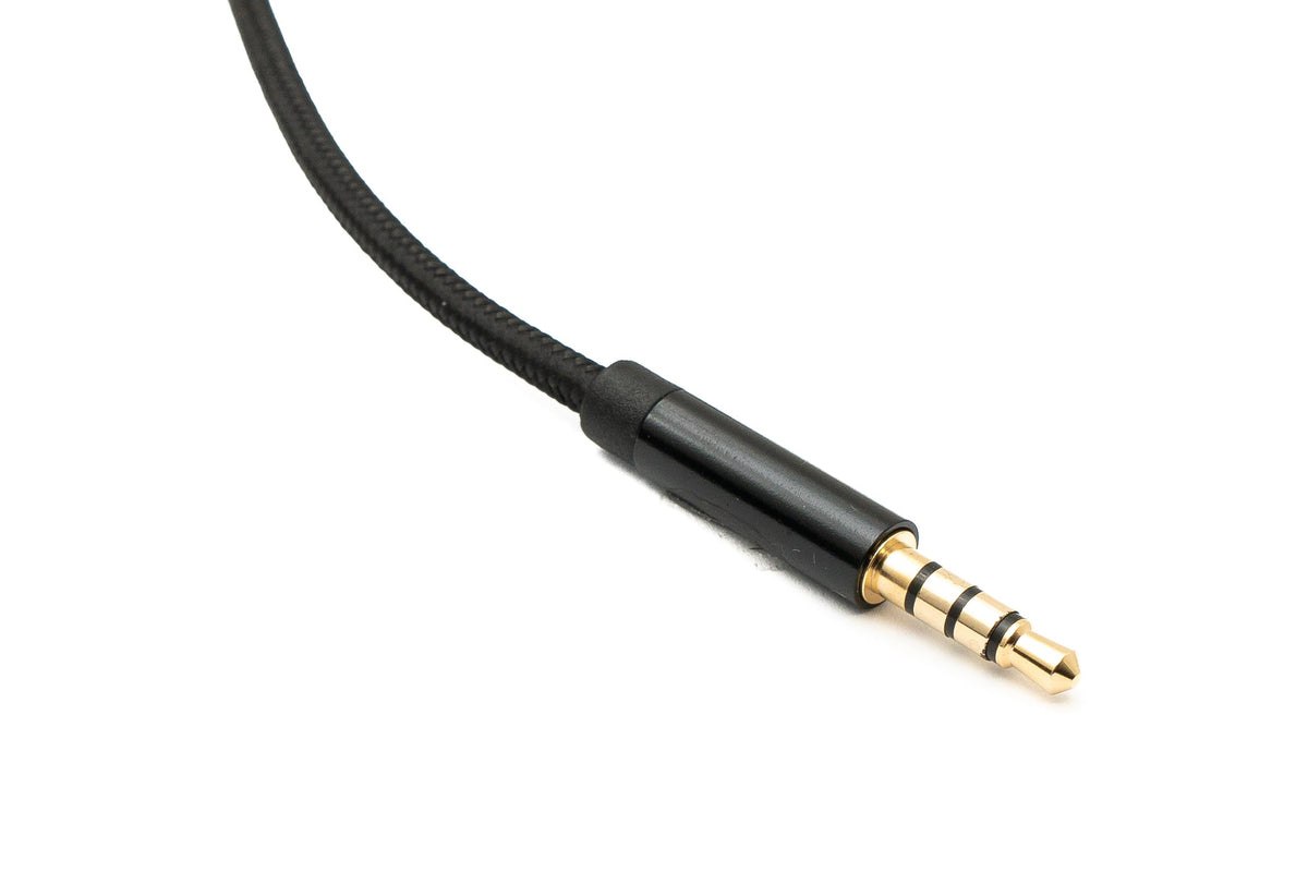 Audio Kabel 150 cm Klinke 3,5 mm Stecker zu USB 3.1 Kabel Typ C Stecker AUX in Schwarz | System-S