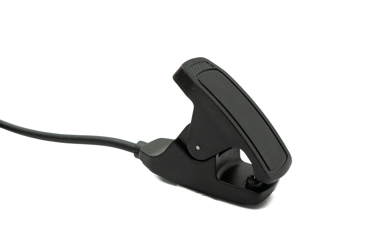 USB 2.0 Kabel 100 cm Ladekabel Klemme für Garmin Descent MK3 MK3i Smartwatch in Schwarz | System-S