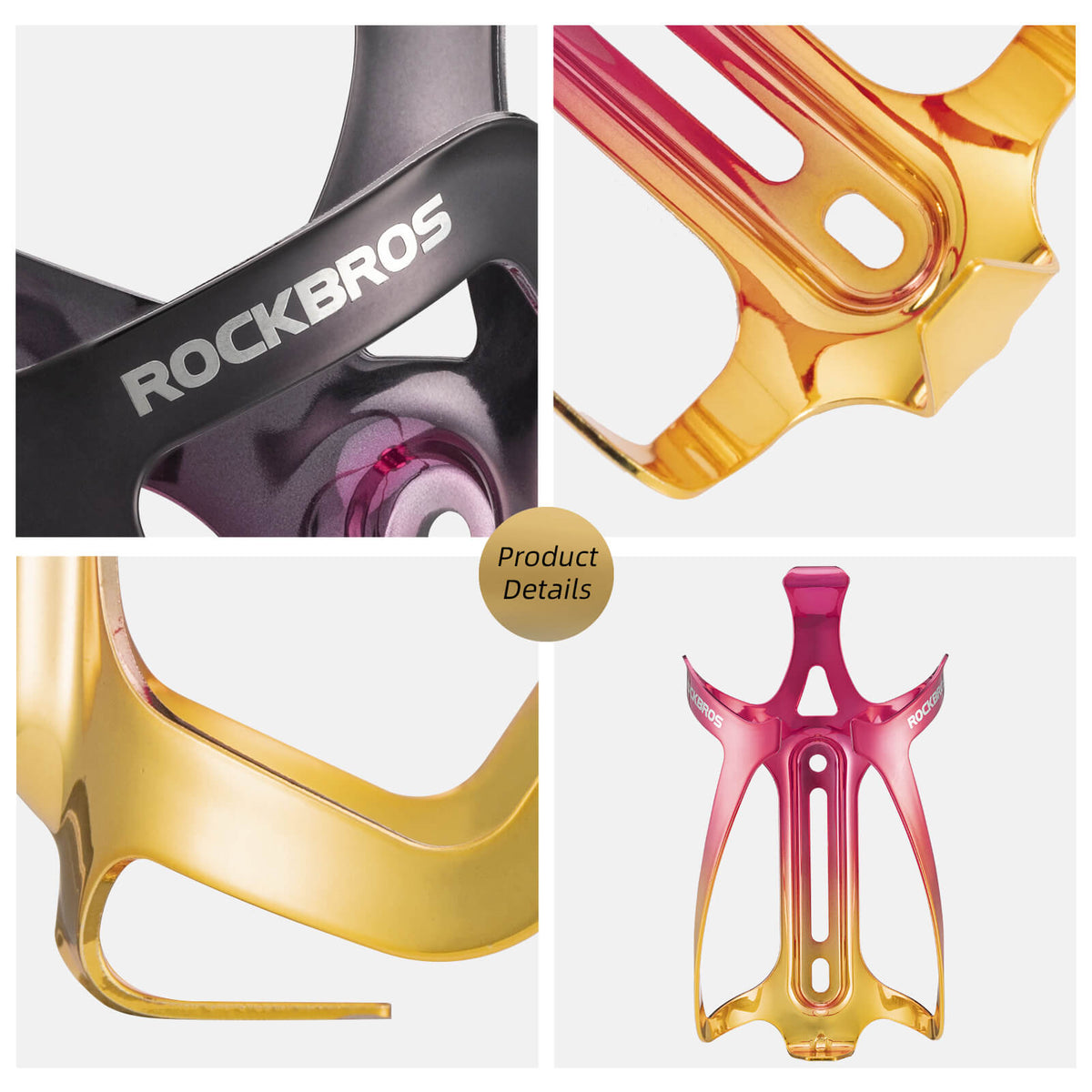 ROCKBROS Flaschenhalter Fahrrad Getränkehalter Leichtgewicht 30g
