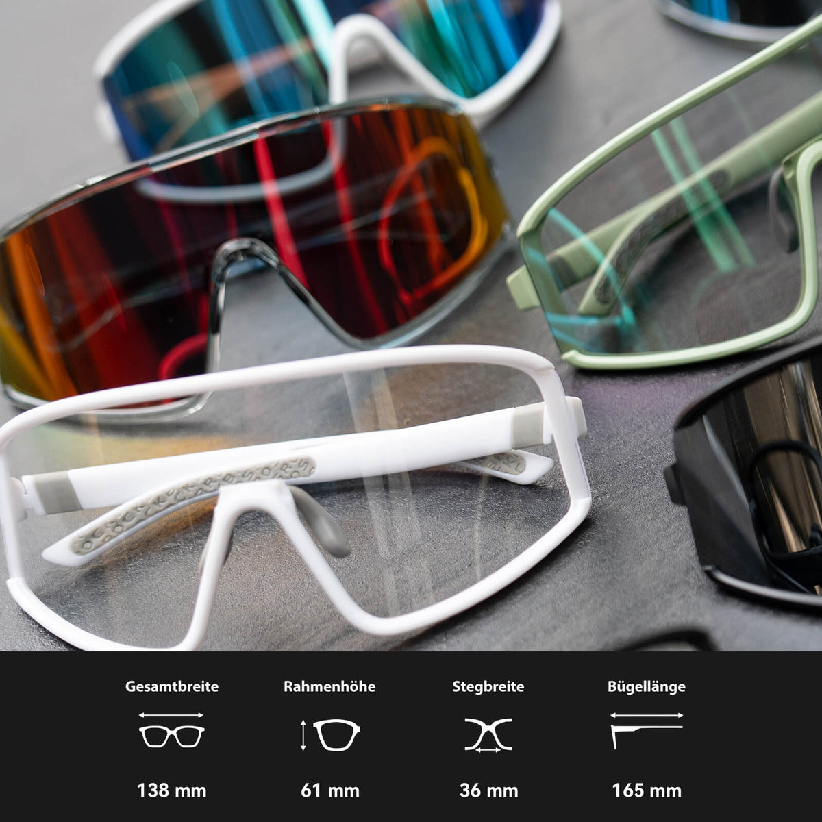 Selbsttönende Sonnenbrille Ultraleicht UV400 Schutz Grün