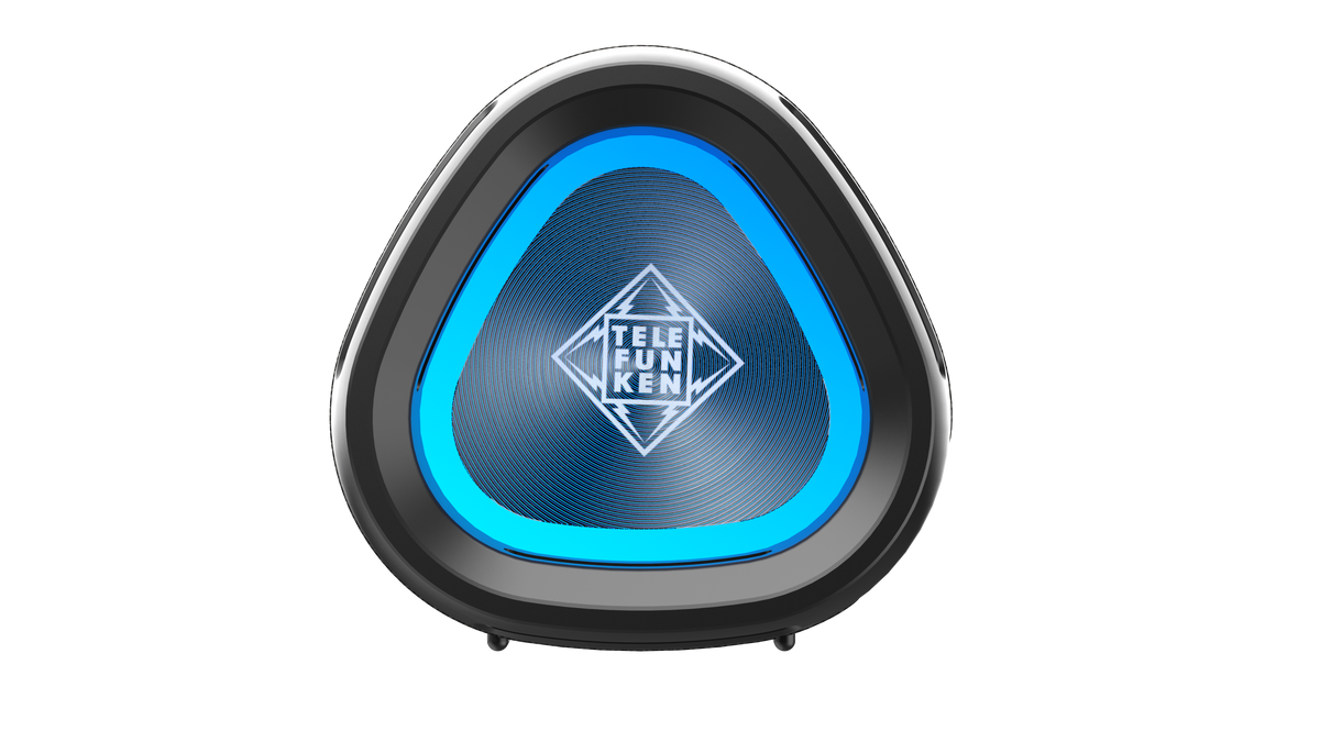 TELEFUNKEN Delta PRO Bluetooth Lautsprecher, 35 W, tragbarer IP67 Outdoor-Speaker mit App-EQ, TWS Stereo, TF/microSD & AUX-In, integriertem Mikrofon, bis zu 13 h Akku, schwarz