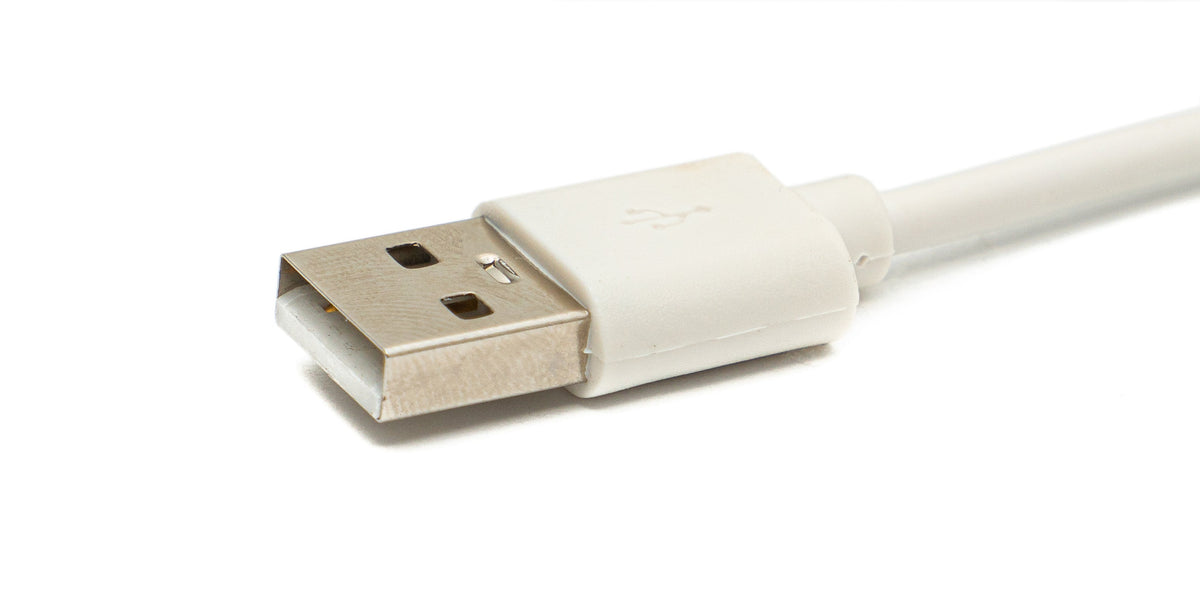 USB 2.0 Kabel 10 m Micro B Stecker zu Typ A Stecker in Weiß | System-S