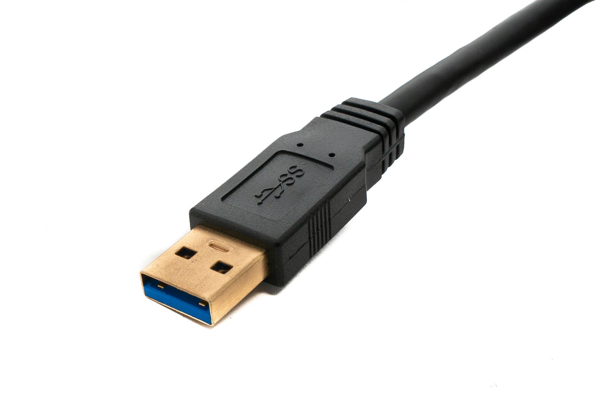 SYSTEM-S USB 3.1 cable 8 m Type C male to 3.0 A male 5 Gbit/s 100W in black