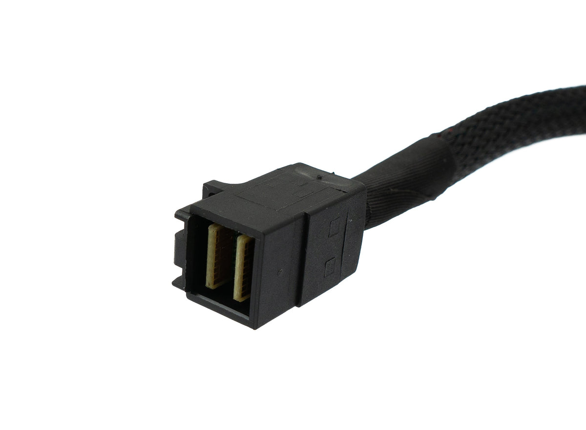SYSTEM-S SFF-8643 cable 50 cm Mini SAS HD male to male High Density braided for hard drive