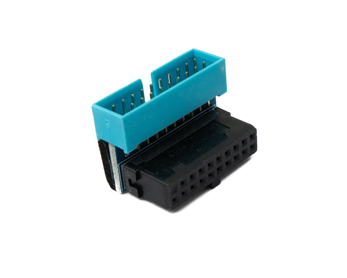 USB 3.0 Adapter 20 Pin Stecker zu 19 Pin Buchse Motherboard Kabel 5 Gbit/s 100W | System-S