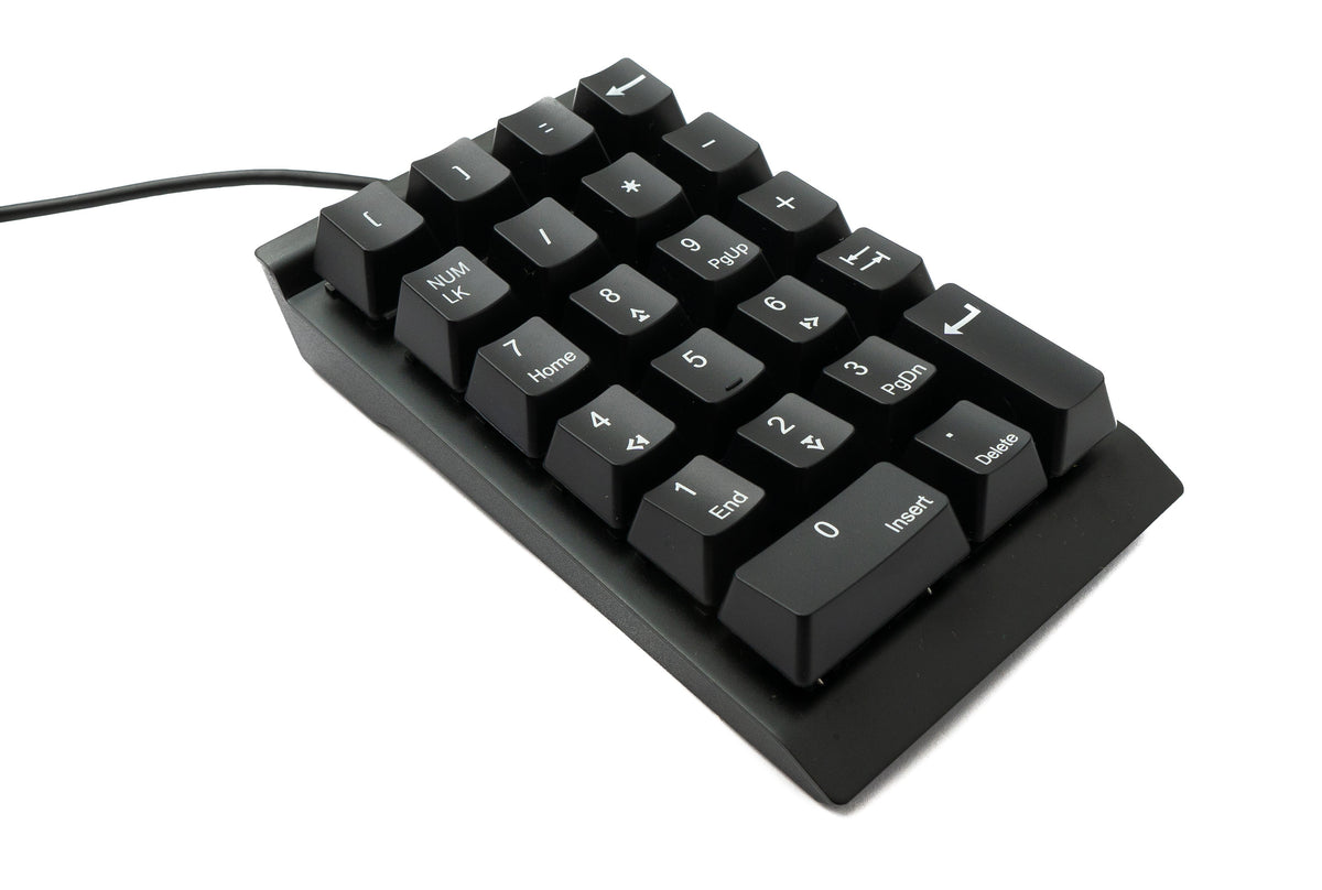 Numpad Ziffernblock 23 Tasten USB 2.0 Typ A mechanische Tastatur mit LED in Schwarz | System-S