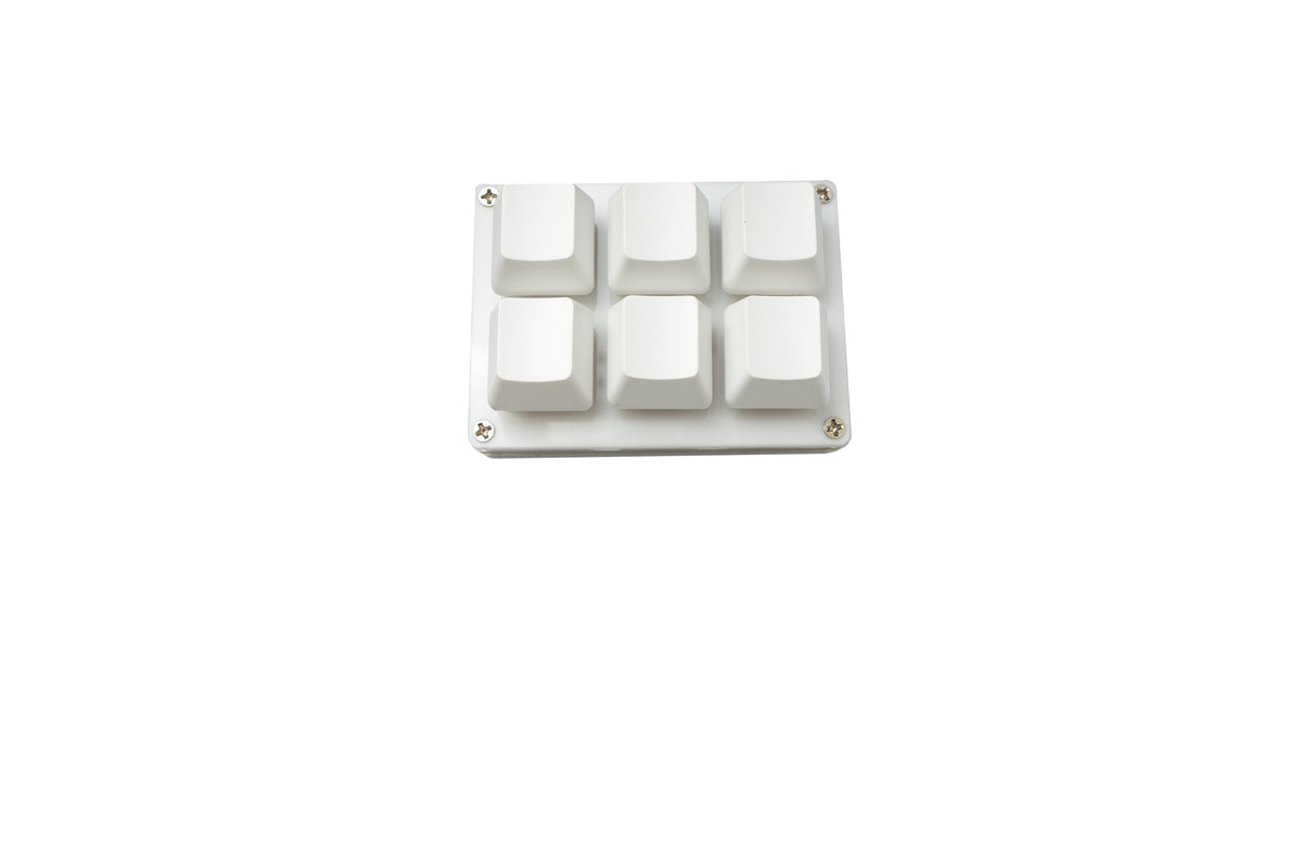 PCsensor USB HID Mini Keypad 6 keys programmable mechanical RGB LED PC hotkeys white for osu!