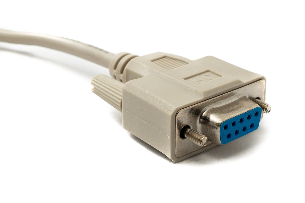 SYSTEM-S D Sub cable 3 m 9 pin female to female RS232 DB9 in grey