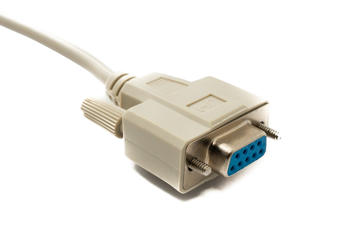D Sub Kabel 5 m 9 Pin Buchse zu Buchse RS232 DB9 in Grau | System-S