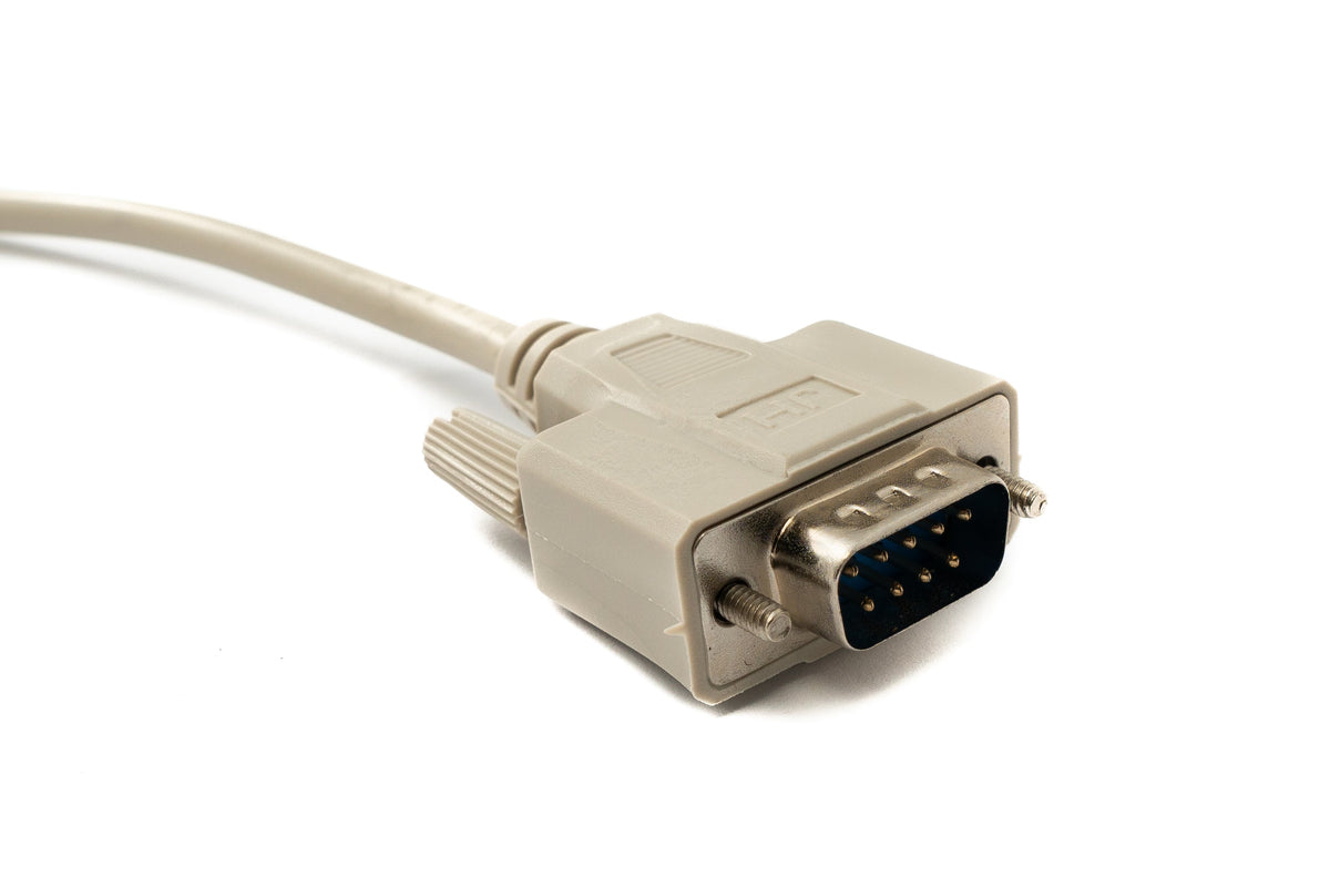 SYSTEM-S D Sub cable 3 m 9 pin male to female RS232 DB9 in grey
