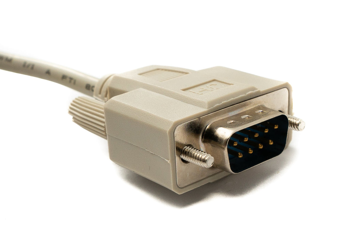 SYSTEM-S D Sub cable 5 m 9 pin male to male RS232 DB9 in grey