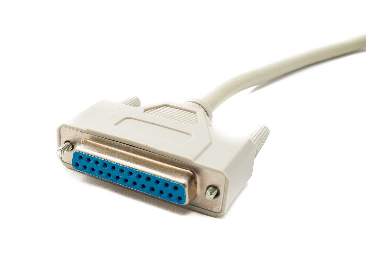 SYSTEM-S D Sub cable 150 cm 25 pin male to female RS530 DB25 in grey