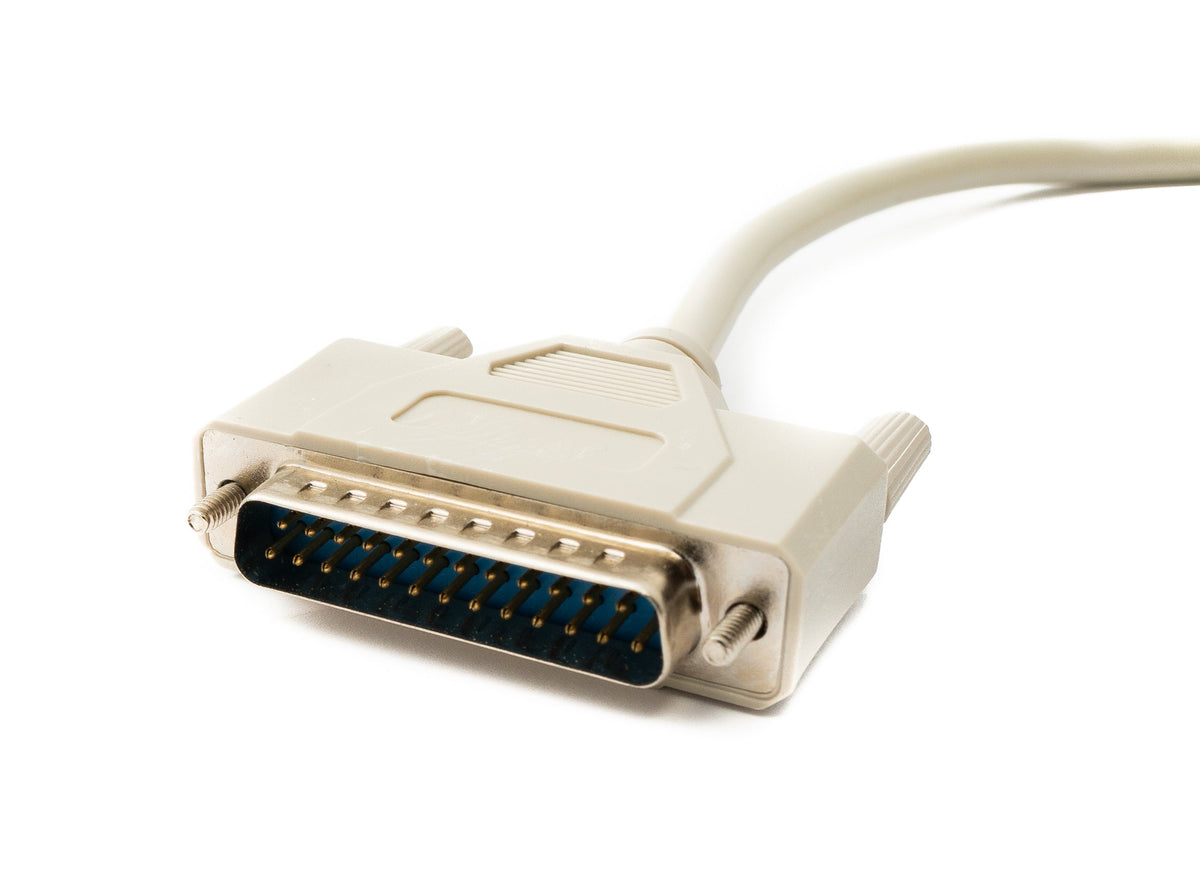 D Sub Kabel 5 m 25 Pin Stecker zu Buchse RS530 DB25 in Grau | System-S