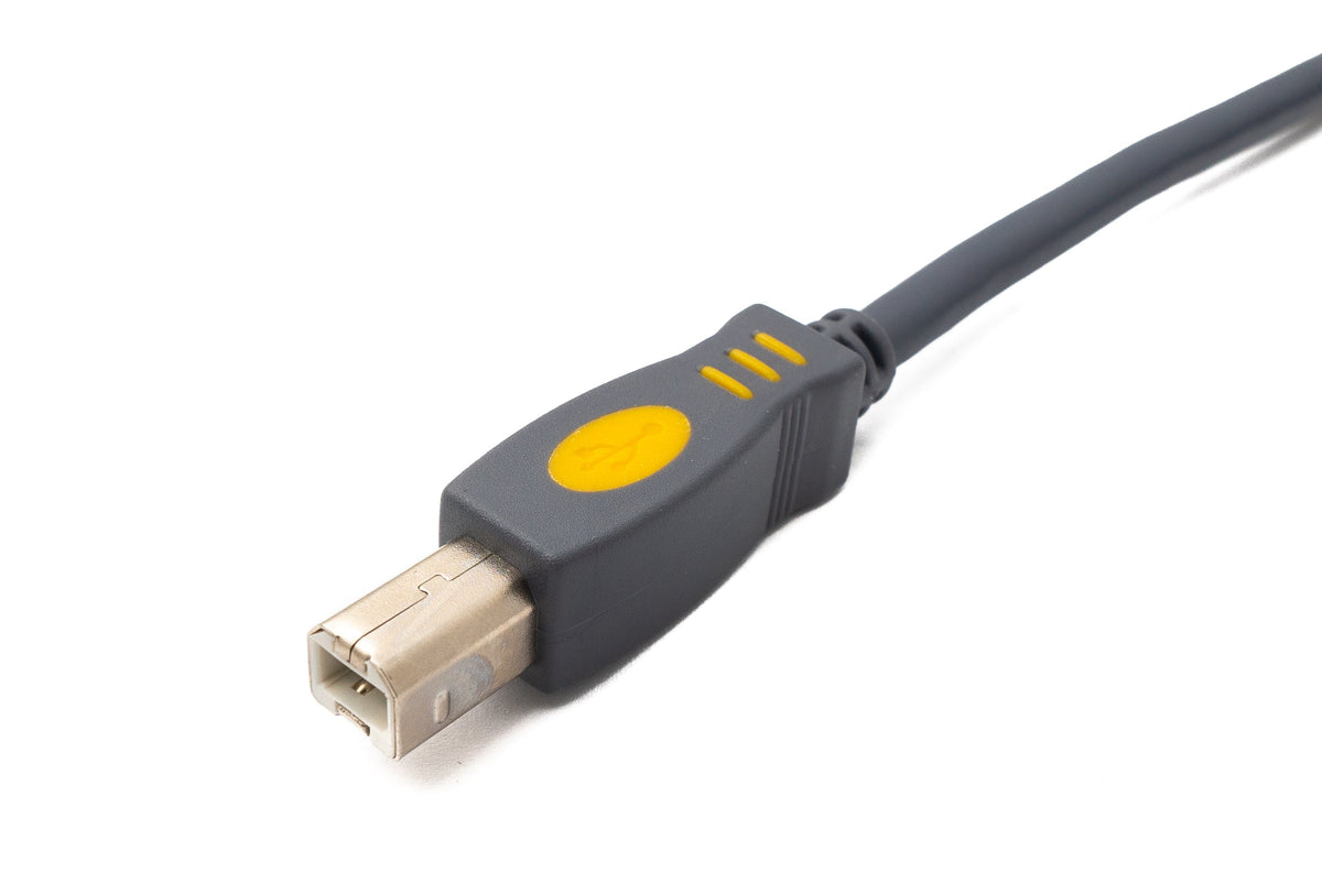 SYSTEM-S USB 3.1 Type C cable 3 m male to 2.0 Type B male in gray