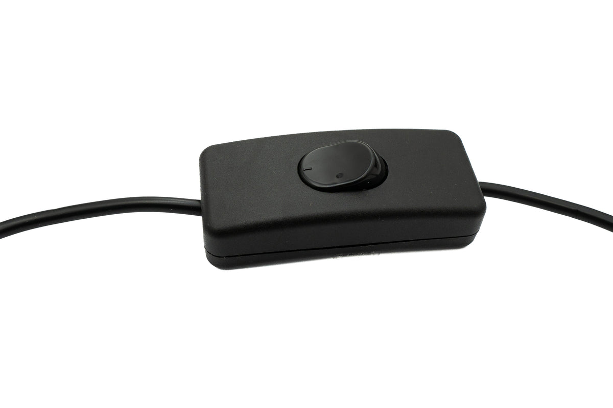 USB 2.0 Kabel 100 cm Typ A Stecker zu Buchse Schalter Winkel Right Angled | System-S