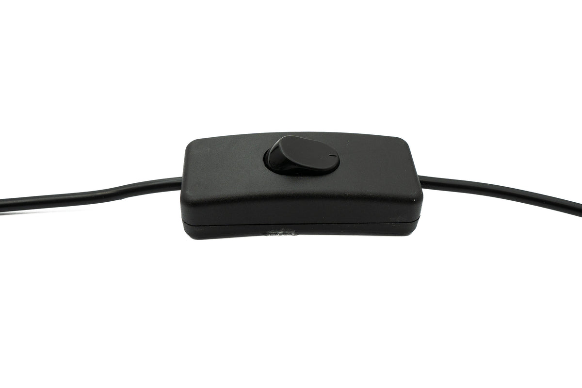 USB 2.0 Kabel 100 cm Typ A Stecker zu Buchse Schalter Winkel Up Angled | System-S