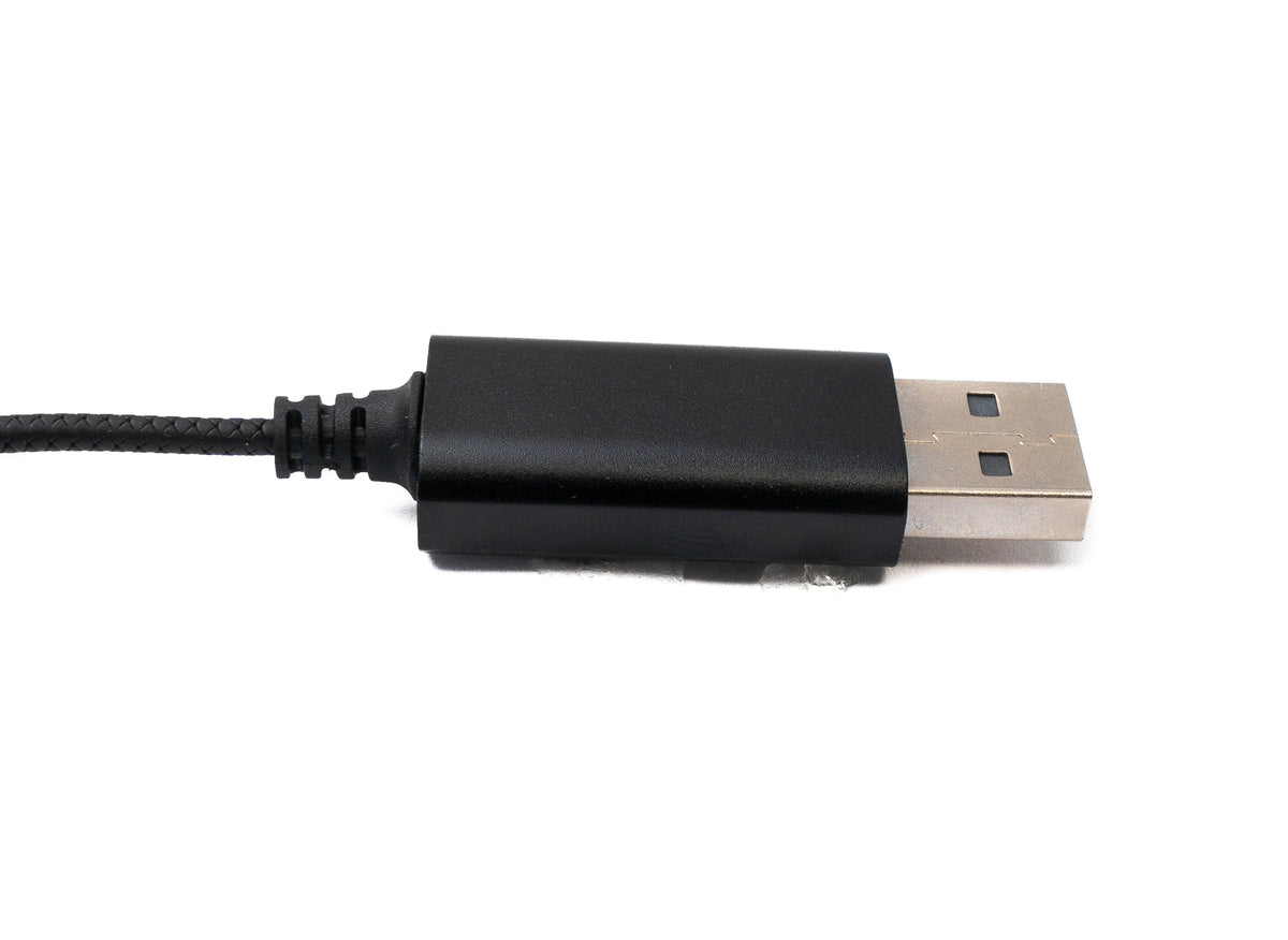 SYSTEM-S Stereo In-Ear Noise Cancelling Headphones 2 m USB 2.0 Volume Control Microphone Bag Grey