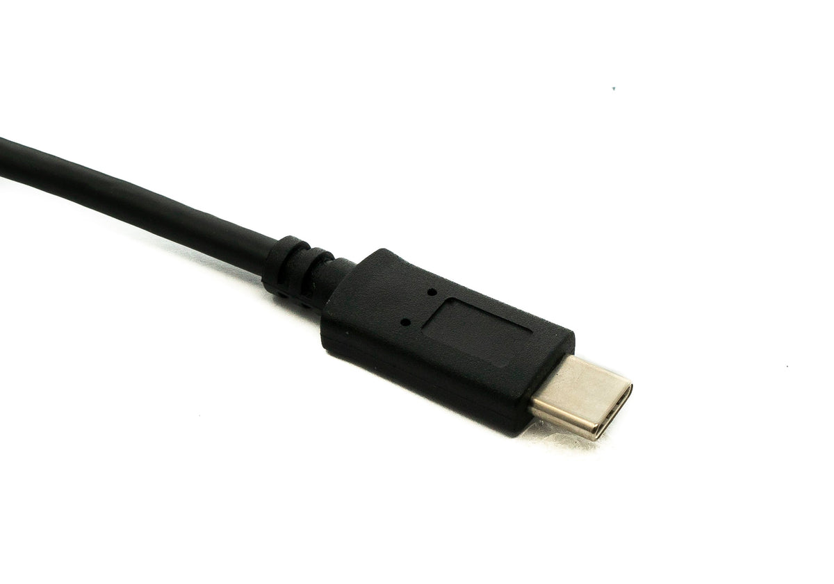 USB 3.1 Kabel 50 cm Typ C Stecker zu 3.0 A Stecker 5 Gbit/s 100W in Schwarz | System-S