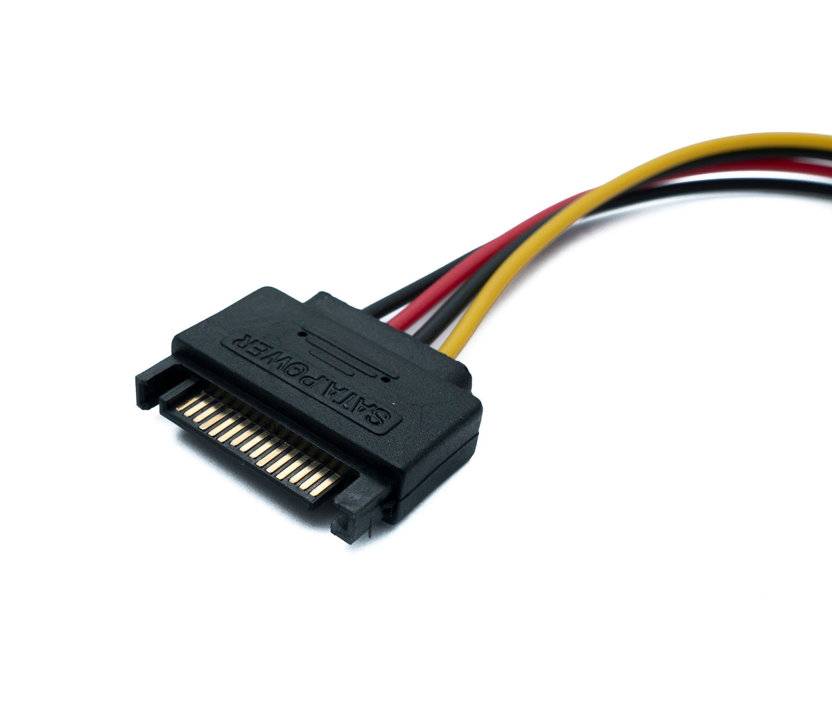 SYSTEM-S SATA cable 20 cm 15 pin male to female extension for SSD hard drive