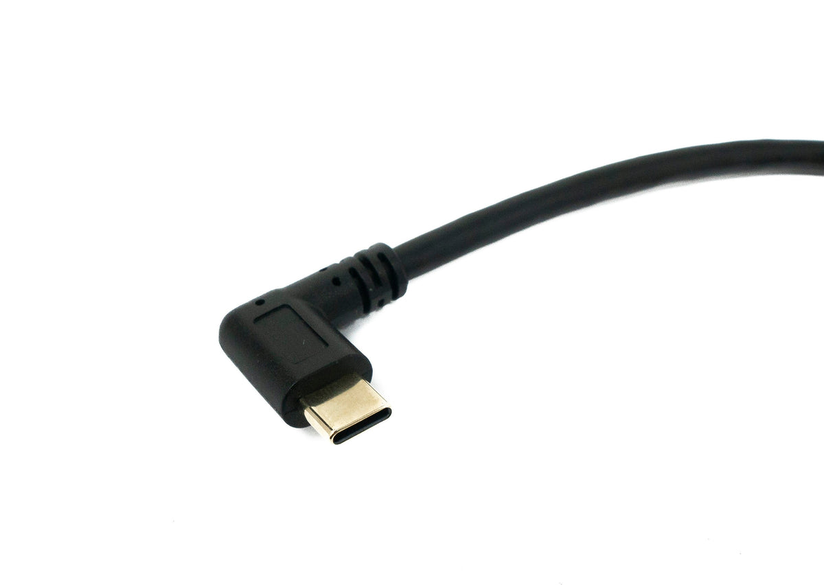 USB 3.1 Kabel 25 cm Typ C Stecker zu 3.0 Typ A Stecker Right Angled Winkel | System-S