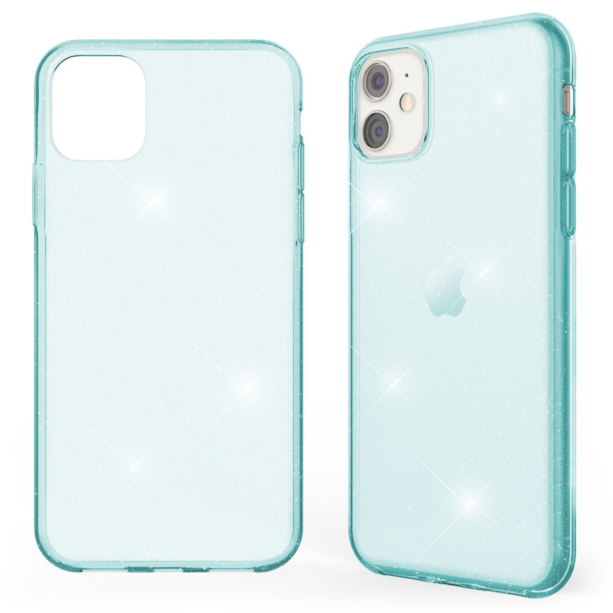 NALIA Glitzerhülle für iPhone 11 – Funkelndes Silikon Case – DAZZLIN (Transparent & Stoßfest) – Marke aus Berlin