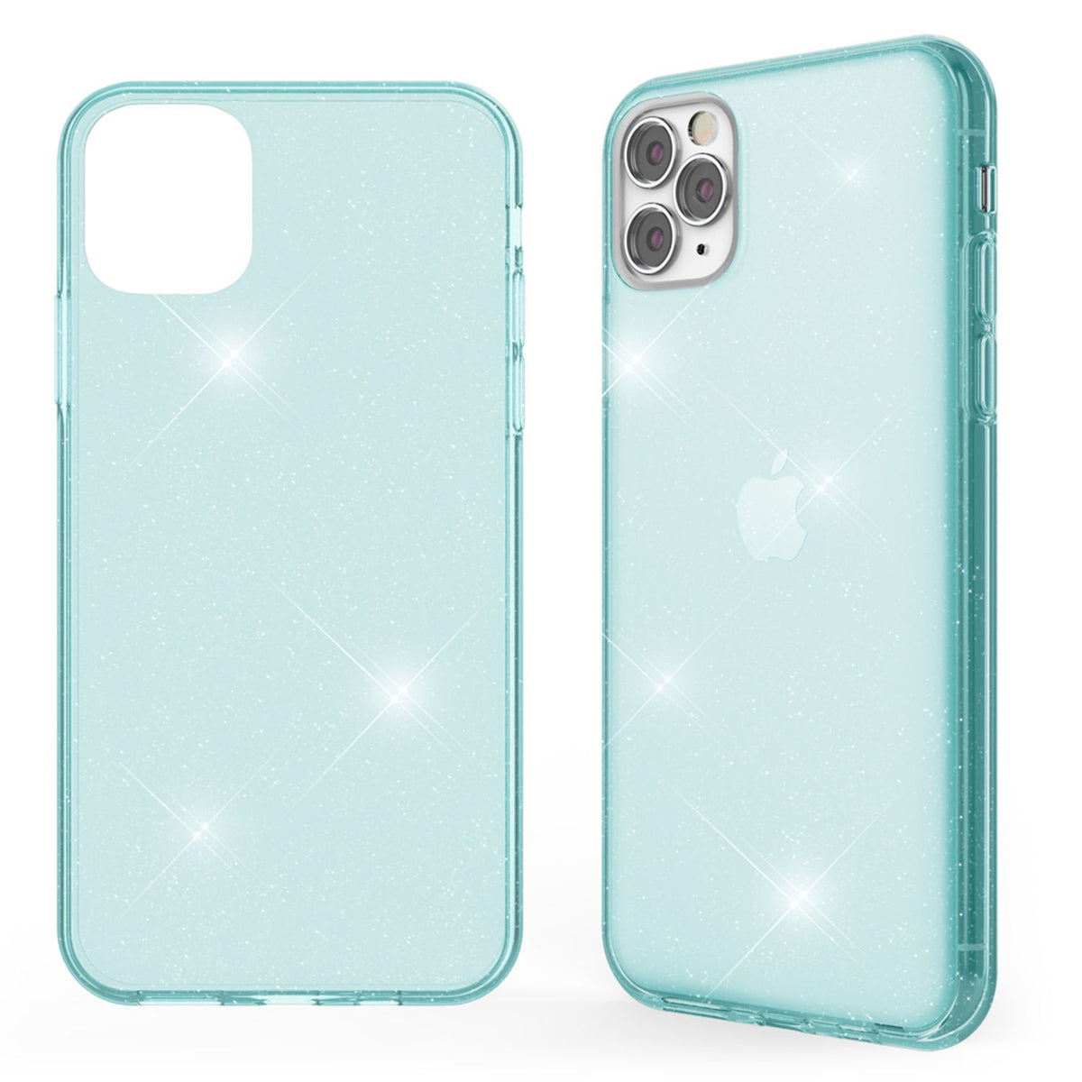 NALIA Glitzerhülle für iPhone 11 Pro Max – Funkelndes Silikon Case – DAZZLIN (Transparent & Stoßfest) – Marke aus Berlin