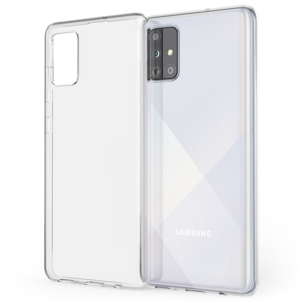 NALIA Handyhülle kompatibel mit Samsung Galaxy A71 Hülle, Dünne Durchsichtige Silikon Schutzhülle Phone Case Soft Cover, Ultra-Slim Bumper Handy-Tasche Skin Etui Silikonhülle Schale Klar - Transparent