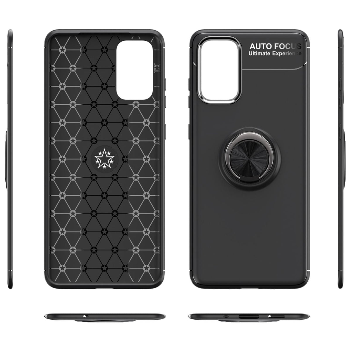 NALIA Ring Handyhülle kompatibel mit Samsung Galaxy S20 Hülle, Silikon Cover mit 360-Grad Finger-Halter für magnetische KFZ-Halterung, Schutzhülle Phone Case Handy-Tasche Etui Bumper