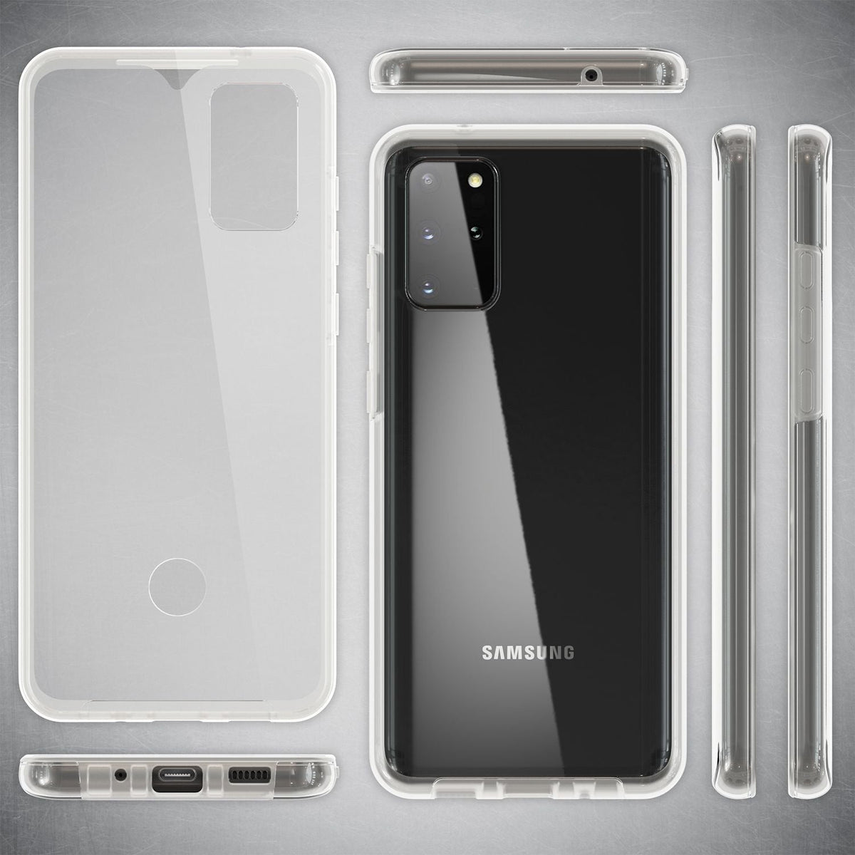 NALIA 360° Hülle für Samsung Galaxy S20 Plus – Vorne & Hinten Schutz – 360GUARD (Full-Body Case) – Marke aus Berlin