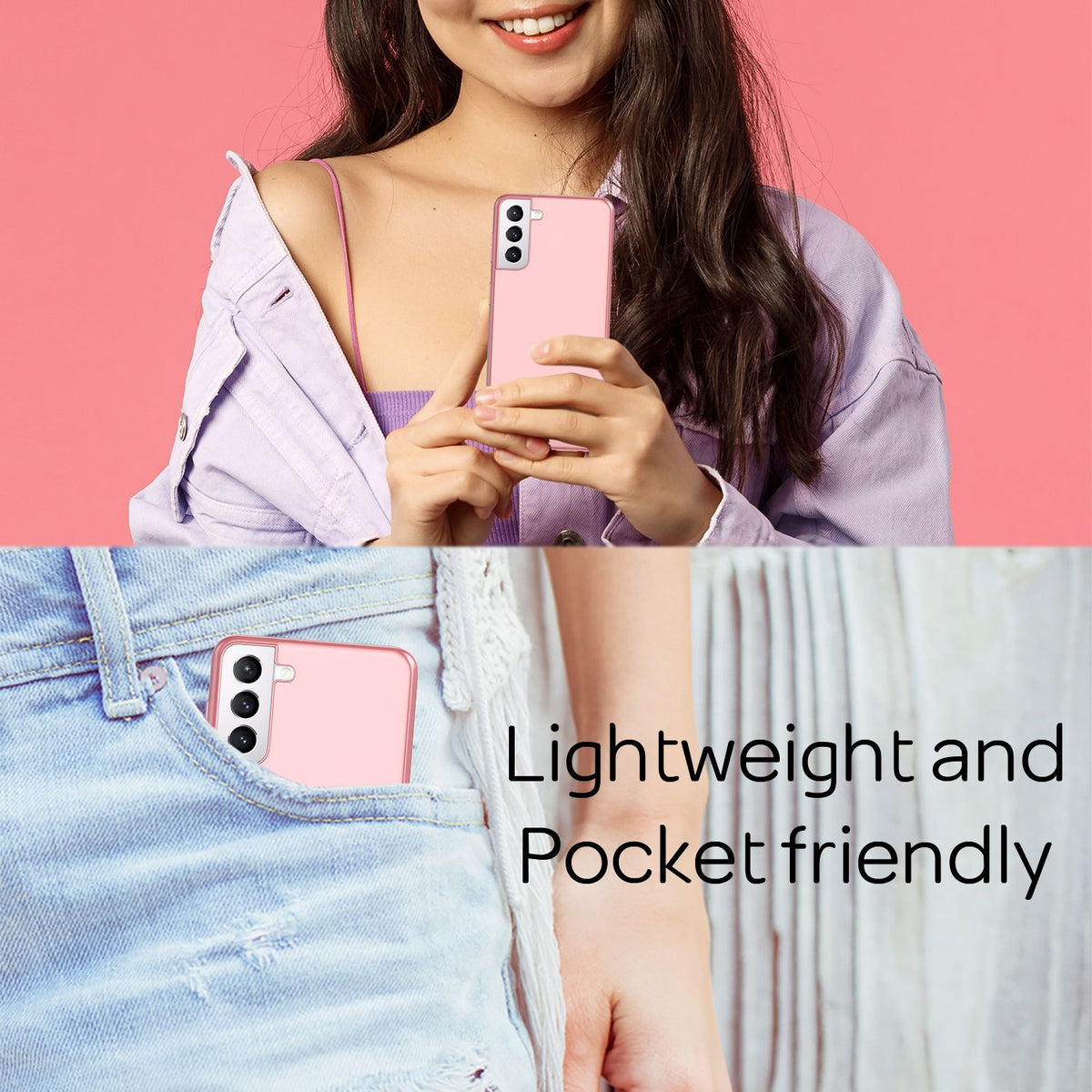 NALIA Ultra Slim Hardcase für Samsung Galaxy S21 – Anti-Fingerabdruck & 0.5mm Dünn – PUREFIT (Matt & Leicht) – Marke aus Berlin