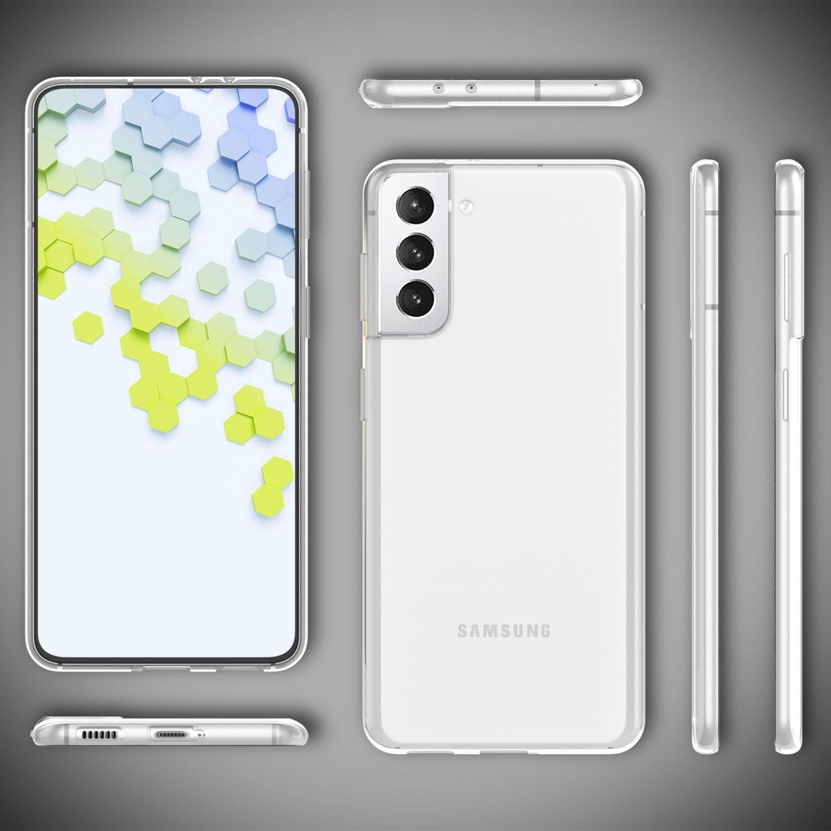 NALIA Transparente Silikonhülle für Samsung Galaxy S22 – Anti-Gelb & Rutschfest – GLAZE (Handyhülle Kristallklar, Schlank & Stoßfest) – Marke aus Berlin