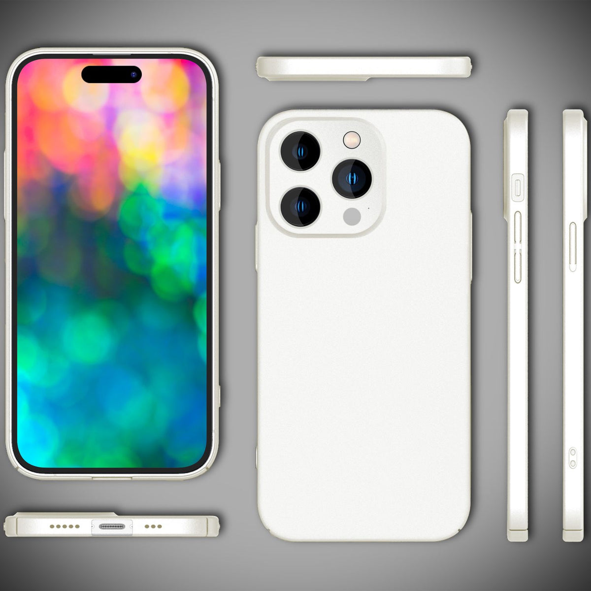 NALIA Ultra Slim Hardcase für iPhone 14 Pro – Anti-Fingerabdruck & 0.5mm Dünn – PUREFIT (Matt & Leicht) – Marke aus Berlin