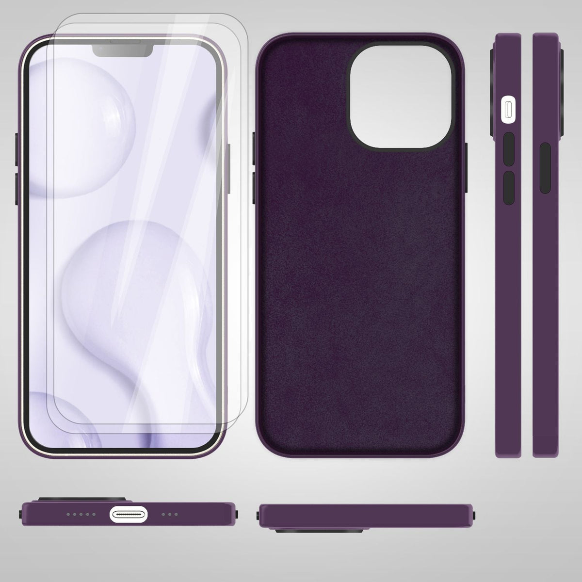 NALIA Magnet Silikonhülle für iPhone 14 – MagSafe kompatibel & Liquid Silicone – SLIQ (Soft-Touch Schutz & Mikrofaser Innen) – Marke aus Berlin