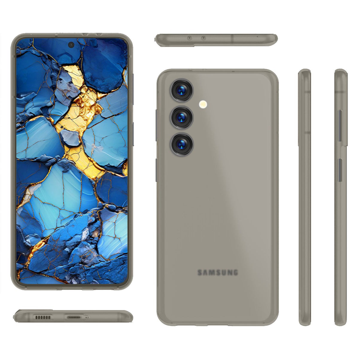 NALIA Ultra Slim Hardcase für Samsung Galaxy S24 – Matt & 0.3mm Dünn – PHANTOM (Dünnes Cover & Kamera-Vollschutz) – Marke aus Berlin