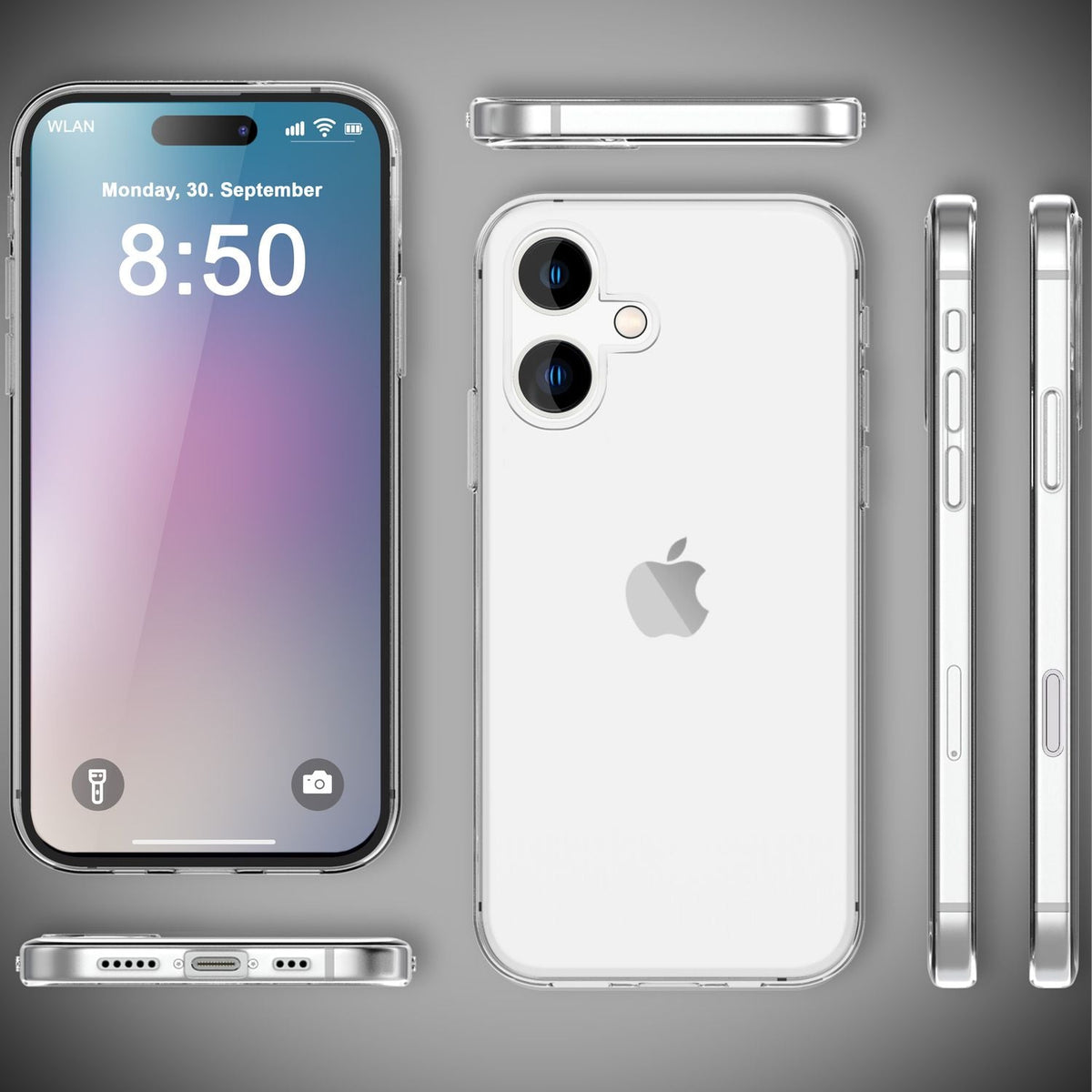 NALIA 360° Hülle für iPhone 16 – Vorne & Hinten Schutz – 360GUARD (Full-Body Case) – Marke aus Berlin