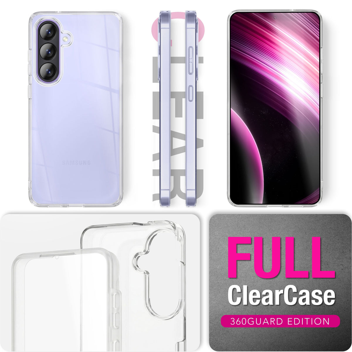NALIA 360° Hülle für Samsung Galaxy A57 – Vorne & Hinten Schutz – 360GUARD (Full-Body Case) – Marke aus Berlin