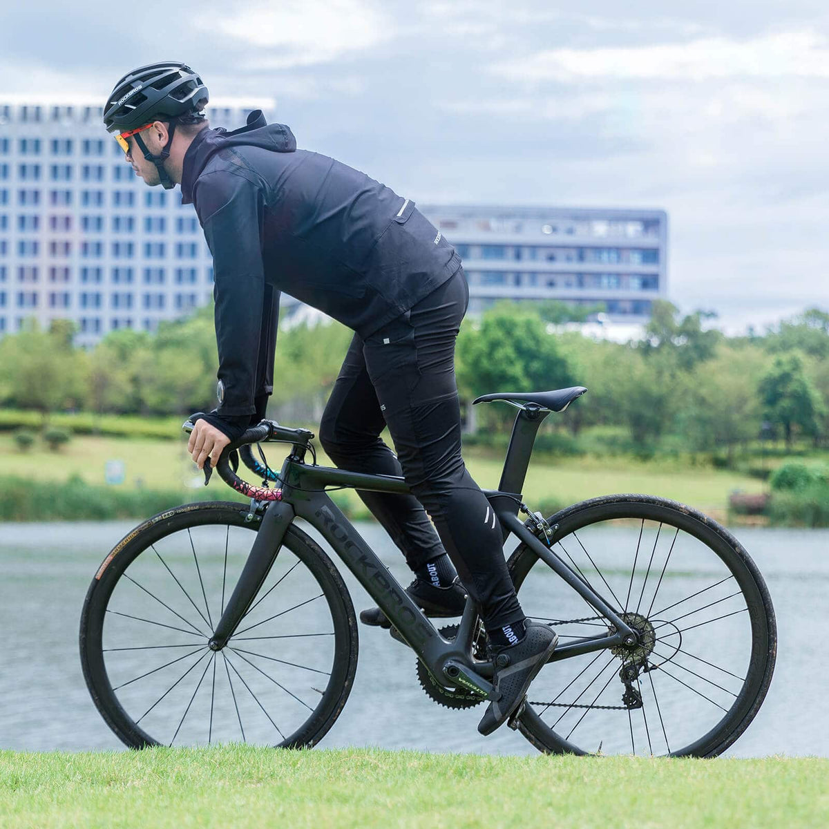 ROCKBROS Herren Radhose mit abnehmbarer gepolsterter